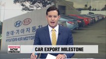 No. of Hyundai & Kia Motor vehicles sold overseas expected to reach 100 million next year