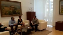 El presidente del Parlamento de Navarra se reúne con EH Bildu