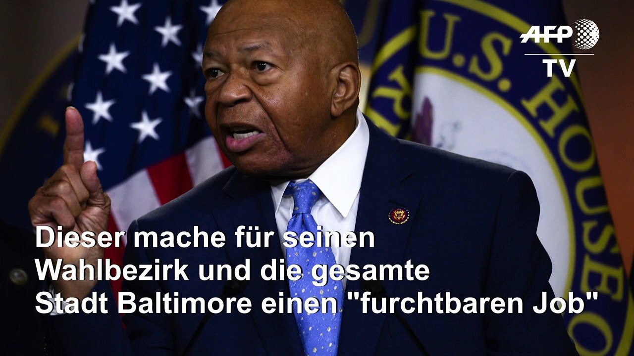 Trump attackiert erneut seinen afroamerikanischen Kritiker Cummings