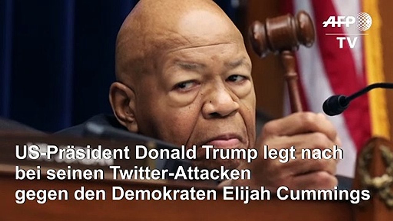 Trump attackiert erneut seinen afroamerikanischen Kritiker Cummings