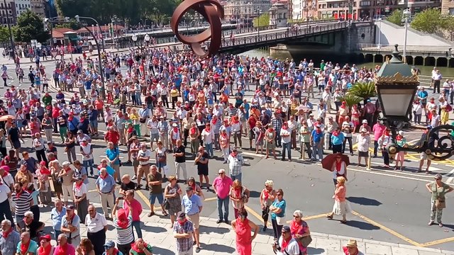 Pensionistas de Bizkaia reclaman una semana más pensiones dignas