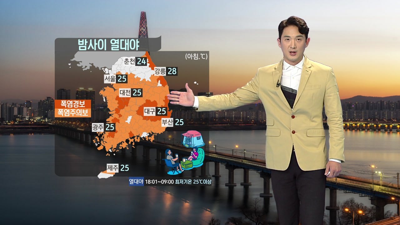 [날씨] 전국 대부분 폭염 주의보...찜통더위·열대야 본격 시작  / YTN