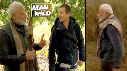 బేర్ గ్రిల్స్‌తో కలసి సాహసాలకు సిద్ధమైన మోదీ|Modi To Appear In Episode Of #ManvWild With Bear Grylls