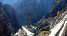 Yusufeli Barajı'nda gövde yüksekliği 115 metreye ulaştı