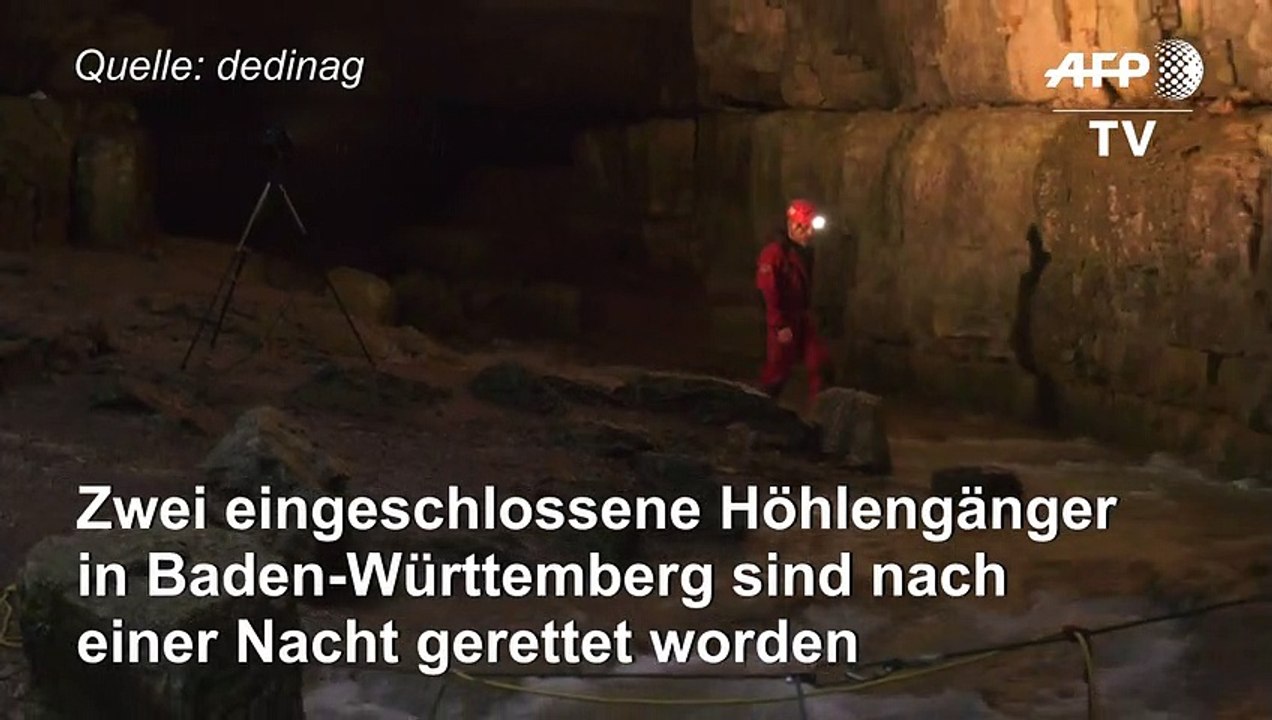Zwei Männer aus Höhle in Baden-Württemberg gerettet