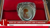 Wow, Ada Janin di Dalam Batu Akik di Makassar