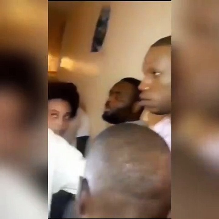 Modou Lô lutteur préféré des stars ? La visite surprise de Amadou Sall et Gorgui Sy Dieng aux Parcelles Assainies