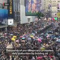 Hong Kong protesters defy police again and begin banned march