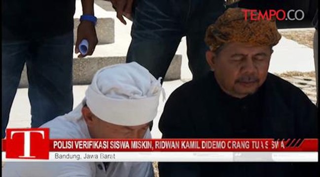 Polisi Verifikasi Siswa Miskin, Ridwan Kamil Didemo Orang Tua Siswa