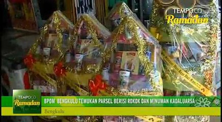 BPOM Bengkulu Temukan Parsel Berisi Rokok dan Minuman Kadaluarsa