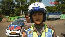 Polwan Cantik Ini Amankan Jalur Mudik di Banyumas