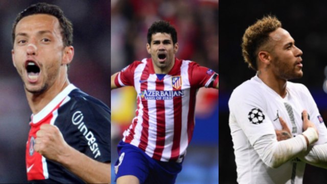 Brasileiros com mais gols nas últimas dez temporadas europeias