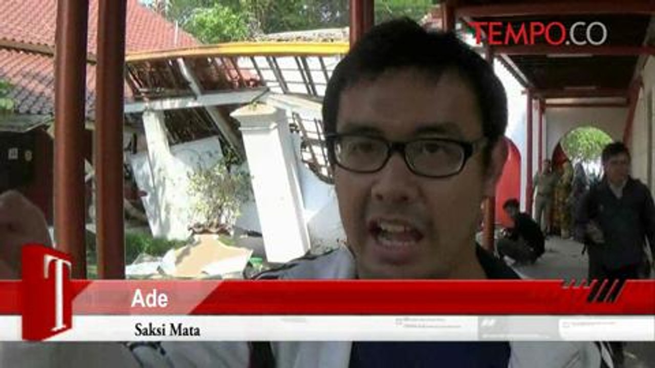 Cuaca Cerah, Atap Pendopo Lama Gubernur Banten Ambruk