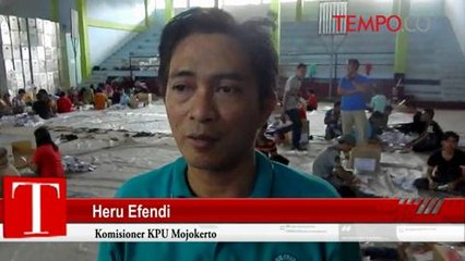 KPU Mojokerto Temukan Ribuan Surat Suara Pilkada Berwarna Buram