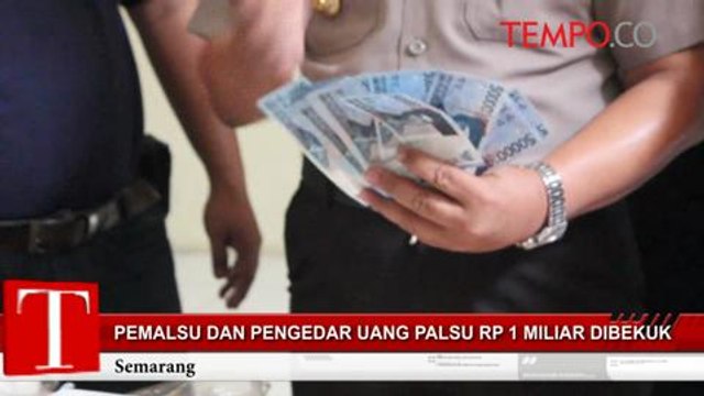 Pembuat dan Pengedar Uang Palsu Rp 1 Miliar Dibekuk Polisi