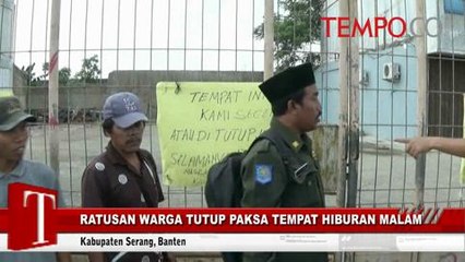 Warga Tutup Paksa Tempat Hiburan Malam