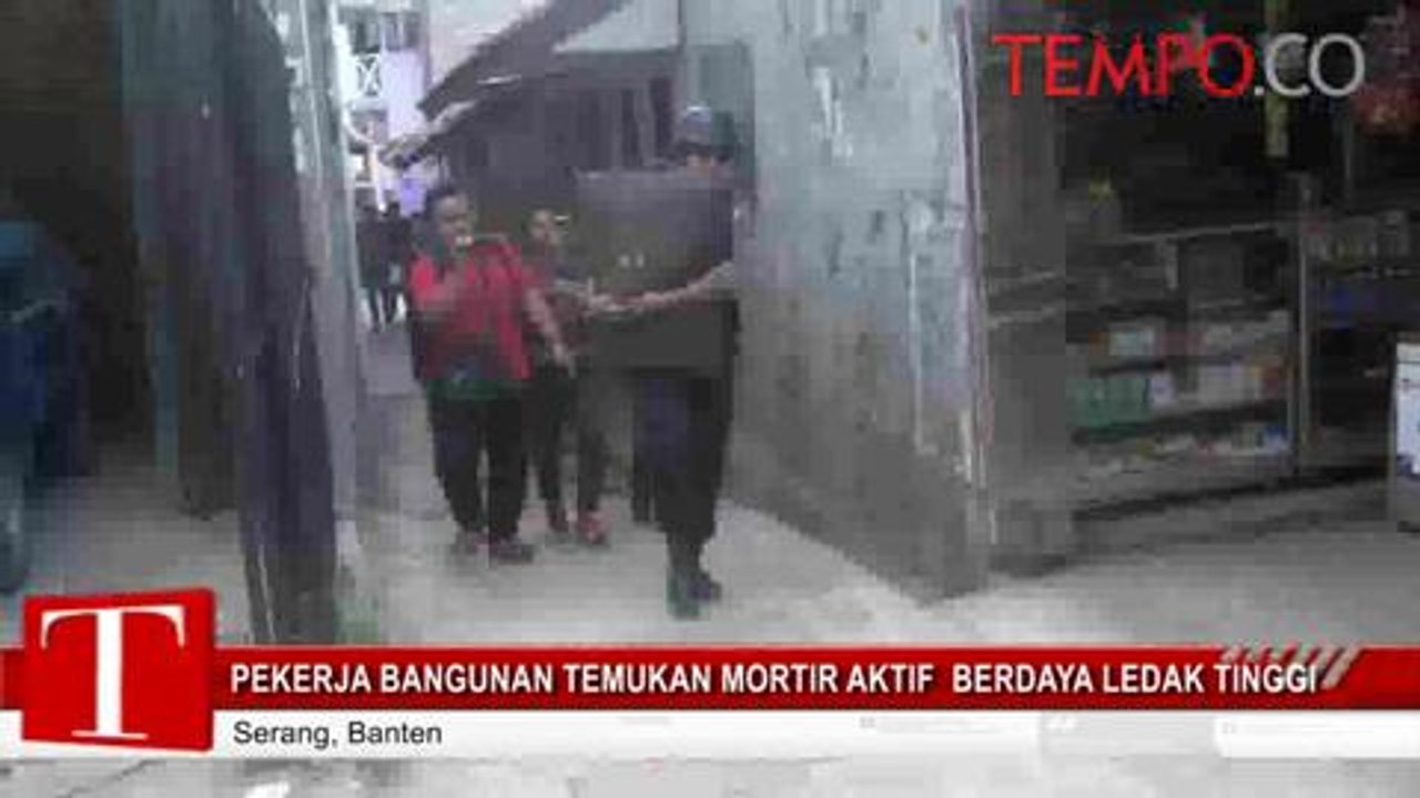 Pekerja Bangunan Temukan Mortir Aktif Berdaya Ledak Tinggi