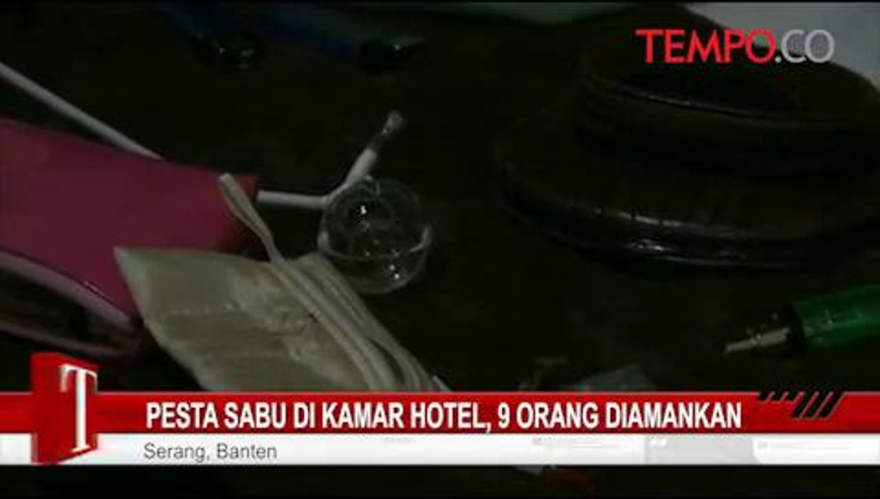 Pesta Sabu di Kamar Hotel, 9 Orang Diamankan