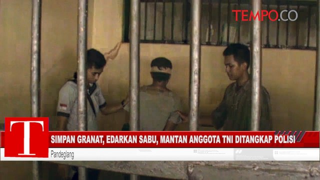 Simpan Granat, Edarkan Sabu, Mantan Anggota TNI Ditangkap Polisi