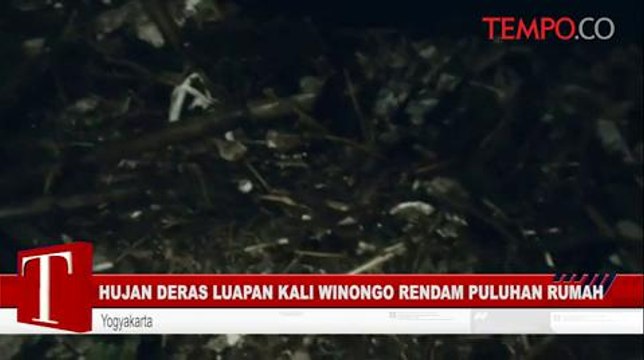 Hujan Deras, Luapan Kali Winongo Rendam Puluhan Rumah