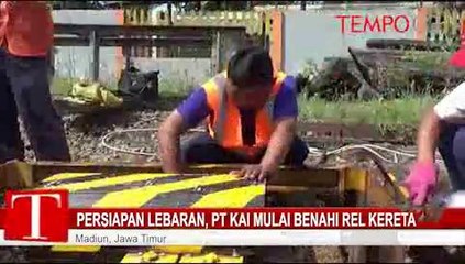Persiapan Lebaran, PT KAI Mulai Benahi Rel Kereta