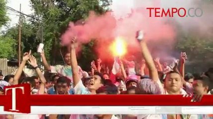 Aksi Corat-Coret Siswa SMK Semarang Dibubarkan Polisi