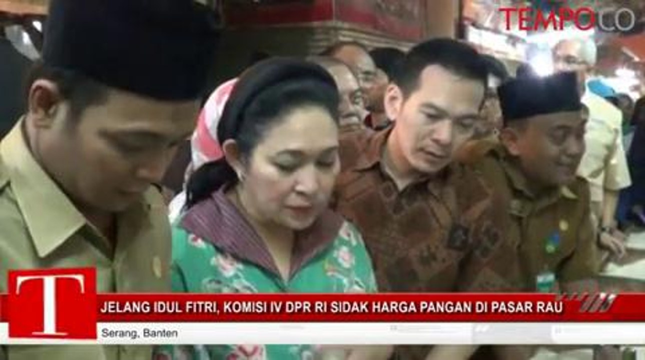Jelang Idul Fitri, Komisi IV DPR RI Sidak Harga Pangan di Pasar Rau