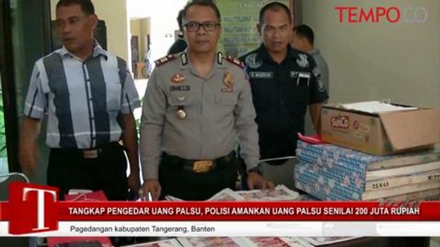 Tangkap Pengedar Uang Palsu, Polisi Amankan Uang Palsu Senilai 200 Juta Rupiah