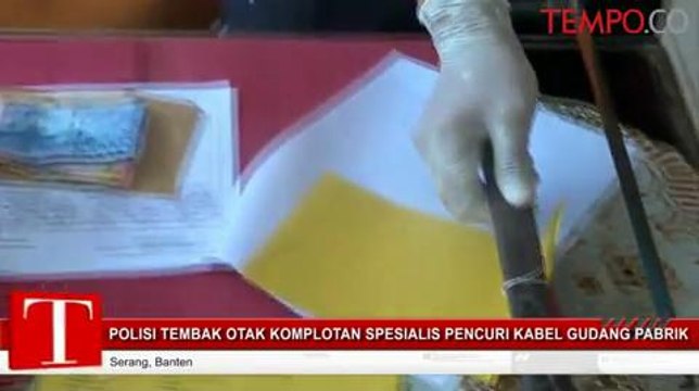 Polisi Tembak Otak Komplotan Spesialis Pencuri Kabel Gudang Pabrik