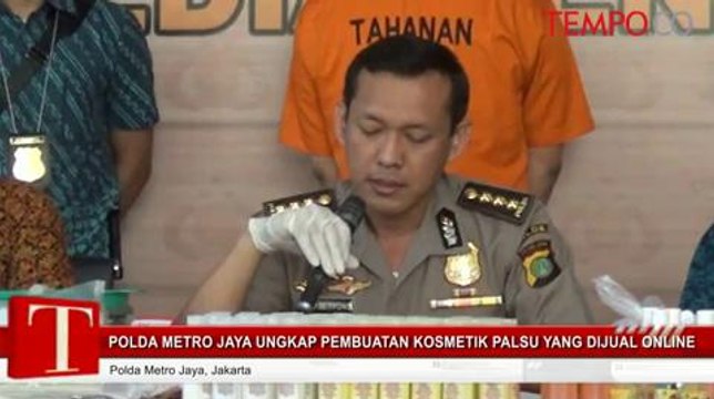 Polda Metro Jaya Ungkap Pembuatan Kosmetik Palsu Yang Dijual Online