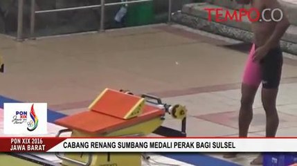 Descargar video: PON 2016: Cabang Renang Sumbang Medali Perak bagi Sulsel