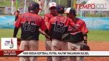 PON XIX: Tim Softball Kaltim Taklukkan Tim Sulsel