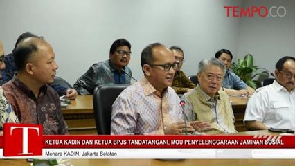 Ketua KADIN dan Ketua BPJS Tandatangani MOU Penyelenggaraan Jaminan Sosial