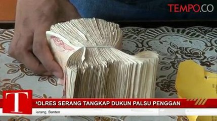 Polres Serang Tangkap Dukun Palsu Pengganda Uang