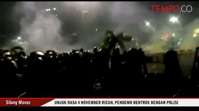 Unjuk Rasa 4 November Ricuh, Polisi dan Pendemo Bentrok