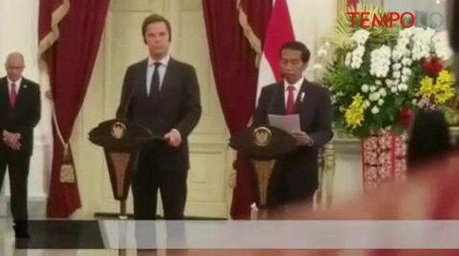 Presiden Joko Widodo Terima Kunjungan PM Belanda