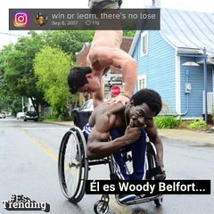 Woody Belfort, el joven que practica culturismo en silla de ruedas