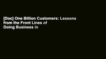 [Doc] One Billion Customers: Lessons from the Front Lines of Doing Business in China (Wall Street