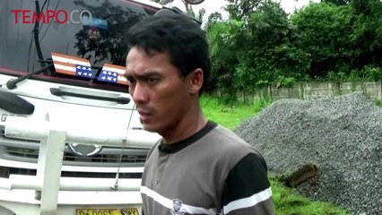 Akibat Supir Mengantuk, Truk Bermuatan 10 TonTerguling