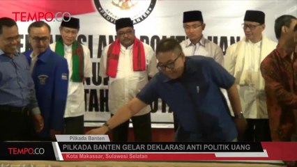 Pilkada Banten Gelar Deklarasi Anti Politik Uang