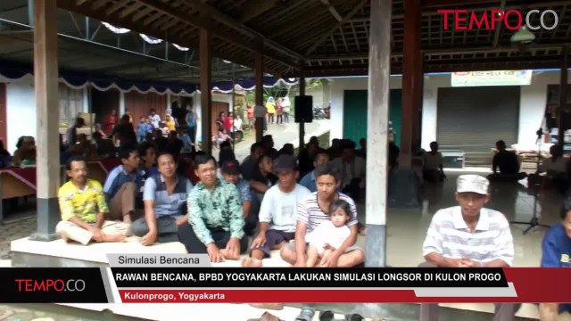 Rawan Bencana, BPBD Yogyakarta Gelar Simulasi Longsor di Kulon Progo