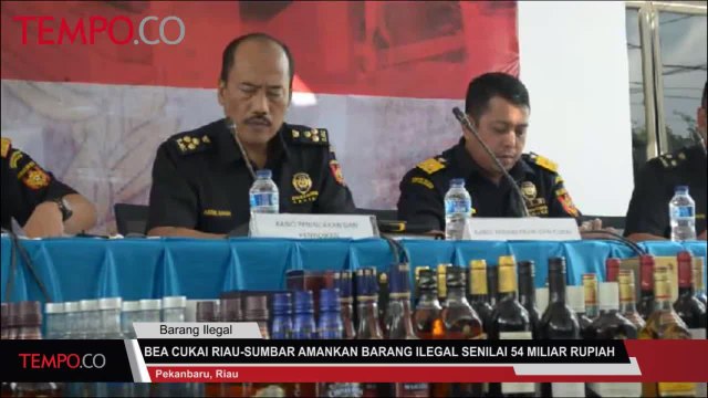Bea Cukai Riau-Sumbar Amankan Barang Ilegal Senilai 54 Miliar Rupiah