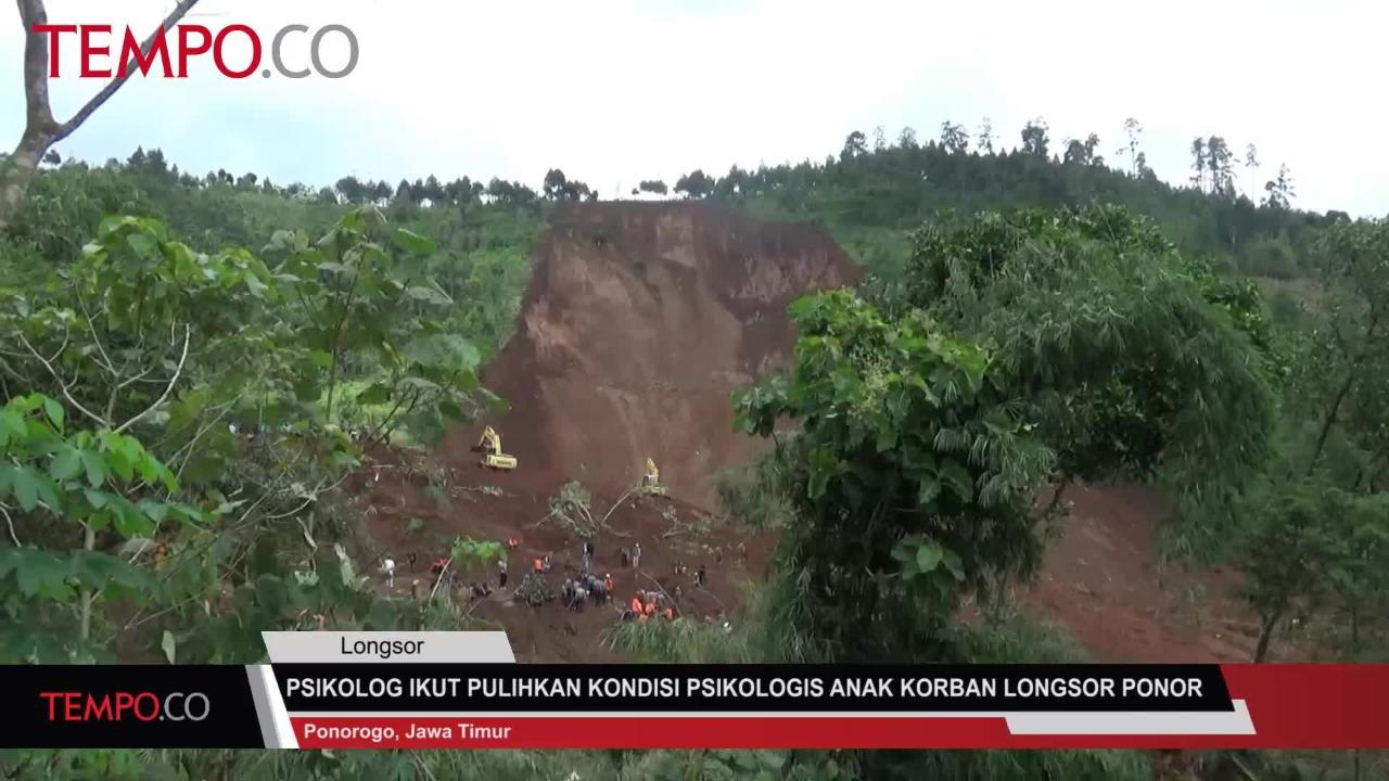 Psikolog Ikut Pulihkan Kondisi Psikologis Anak Korban Longsor Ponorogo