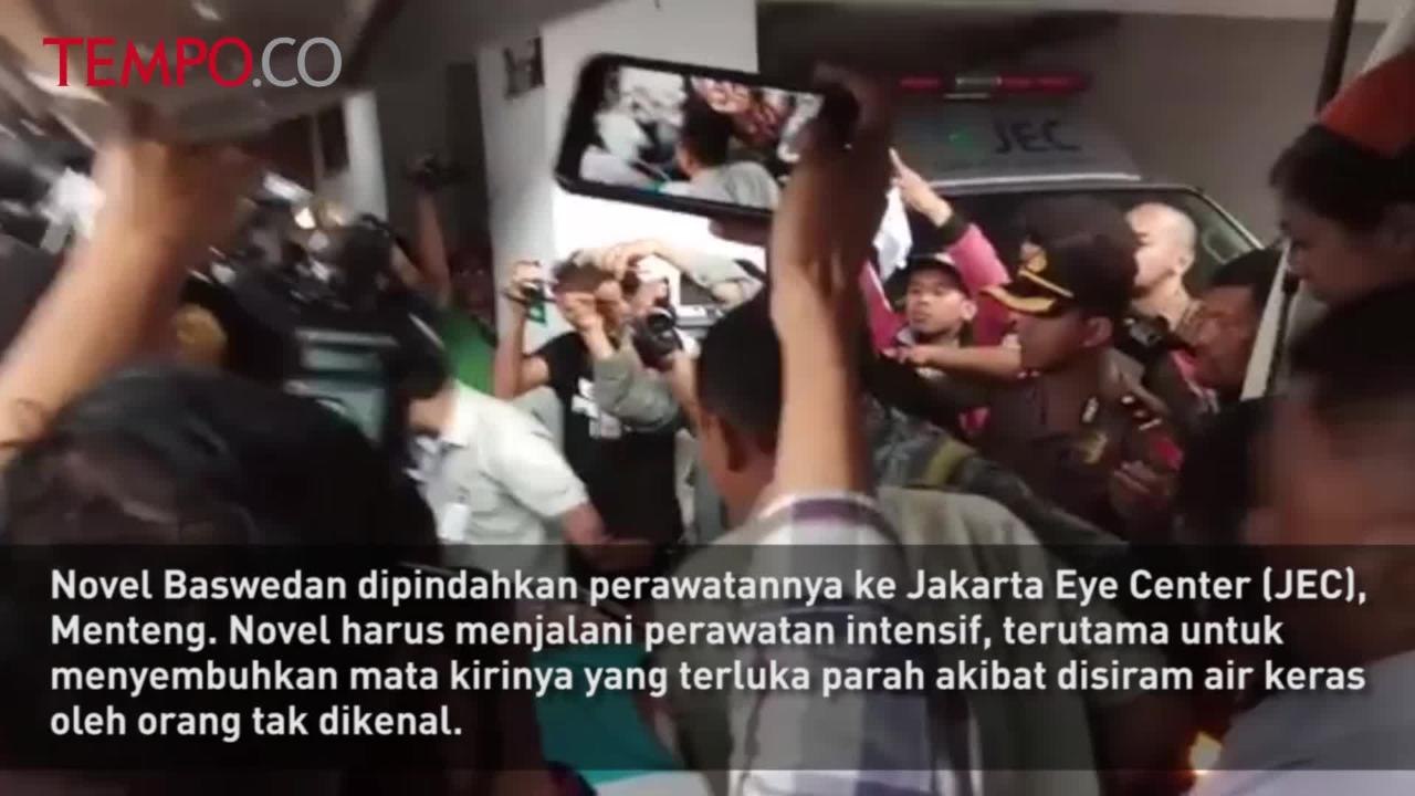 Wajah Disiram Air Keras, Novel Baswedan Dirujuk ke Jakarta Eye Center
