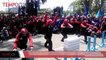 Aksi Buruh di Bandung, Unjuk Kekuatan Tenaga Dalam