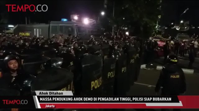 Pendukung Ahok Demo di Pengadilan Tinggi, Polisi Siap Bubarkan