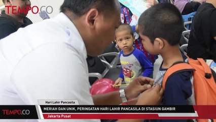 Meriah dan Unik, Peringatan Hari Lahir Pancasila di Stasiun Gambir