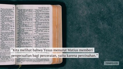 Kata Pendeta Kristen Soal Perceraian