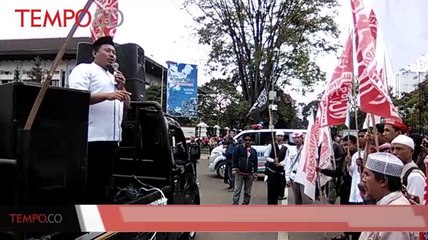 Aliansi Pergerakan Islam Bandung Gelar Aksi Usut Pembacokan Hermansyah