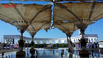 Perbaikan Payung Raksasa Masjid Agung Jateng Telan 1,7 Milyar